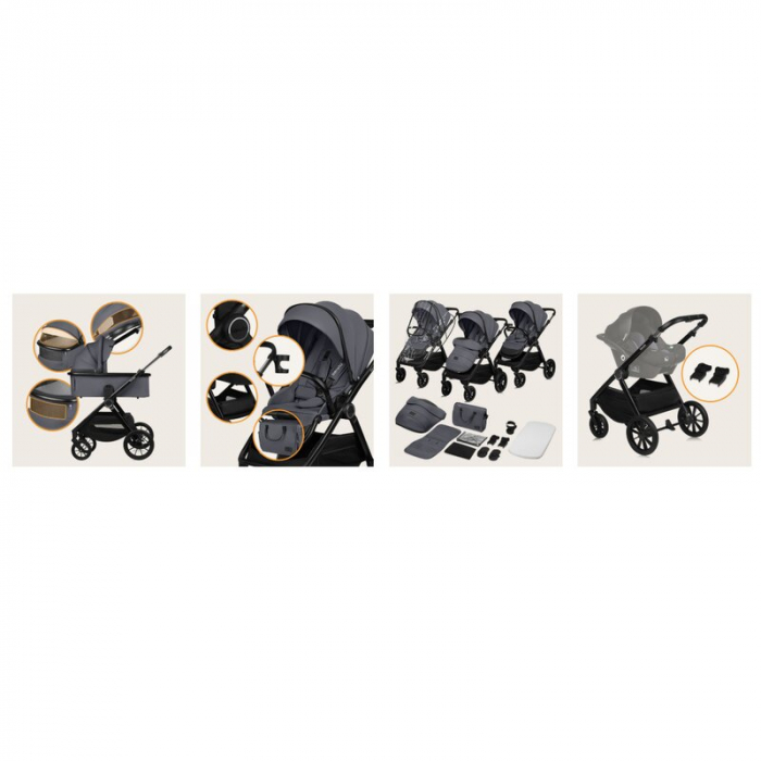 Carucior 2 in 1 Lionelo Layla pana la 22 kg [30]