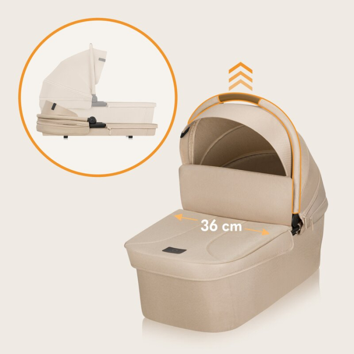 Carucior 2 in 1 Lionelo Meril cu landou si scaun cu dimensiune XL [29]