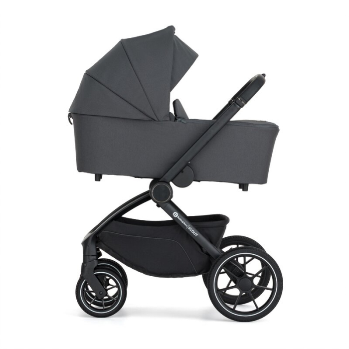 Carucior 2 in 1, Petite&Mars, Scout, Cu landou pliabil, Reversibil, Spatar si suport de picioare reglabile in 3 pozitii, Maner ajustabil, Cu accesorii, Pana la 22 kg, 0 luni+, Gri [5]