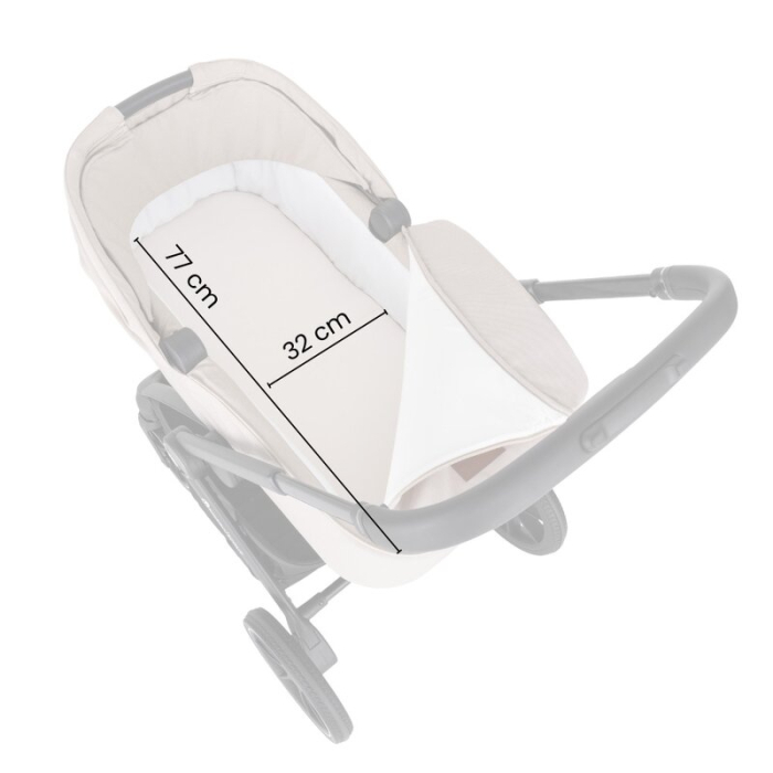 Carucior 2 in 1, Petite&Mars, Scout, Cu landou pliabil, Reversibil, Spatar si suport de picioare reglabile in 3 pozitii, Maner ajustabil, Cu accesorii, Pana la 22 kg, 0 luni+, Crem Cappuccino [13]
