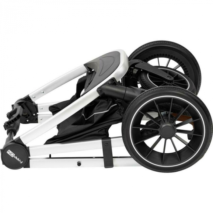 Carucior 3 in 1 FreeON Joy reversibil cu cadru din aluminiu Gri [7]