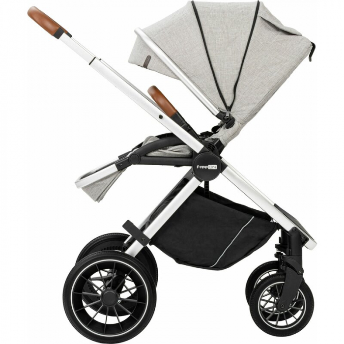 Carucior 3 in 1 FreeON Joy reversibil cu cadru din aluminiu Gri [3]