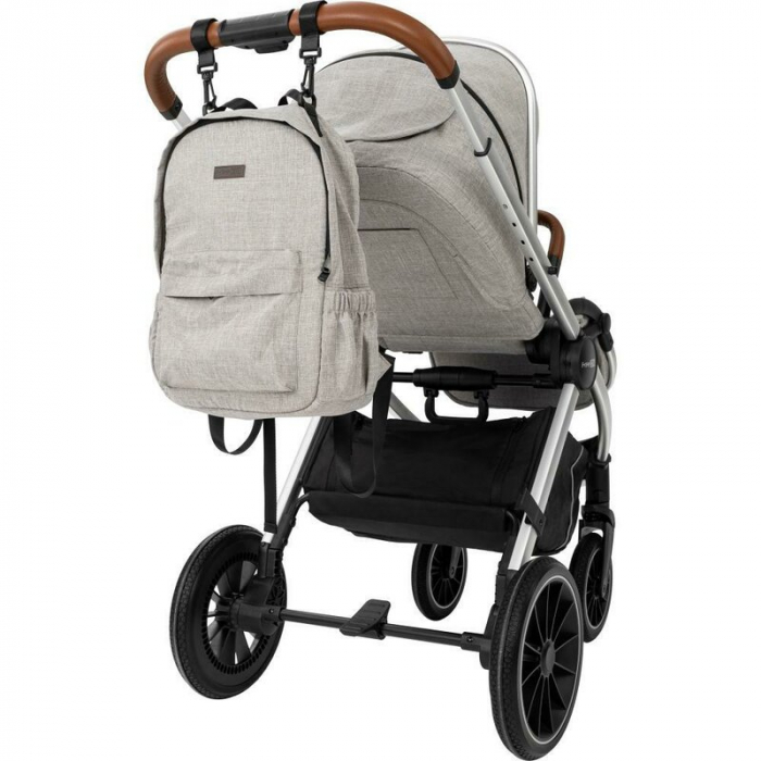 Carucior 3 in 1 FreeON Joy reversibil cu cadru din aluminiu Gri [6]