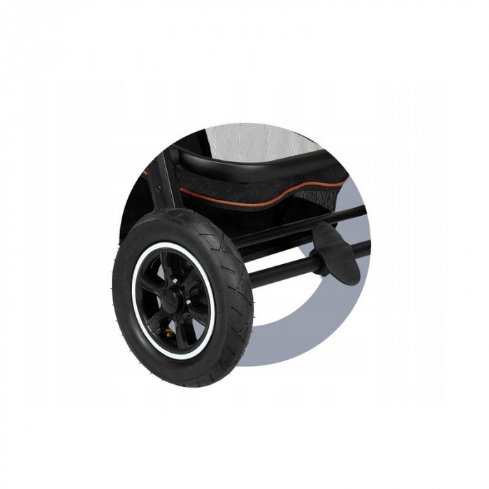 Carucior 3 in 1 Lionelo Amber cadru aluminiu Negru [40]