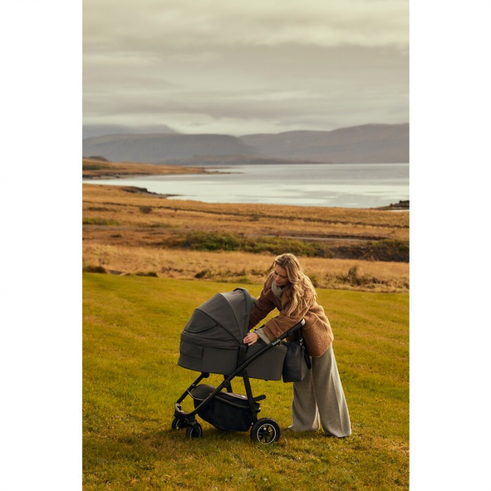 Carucior 3 in 1 Lionelo Amber Plus cadru aluminiu cu landou intarit si salteluta moale cu scoica auto [51]