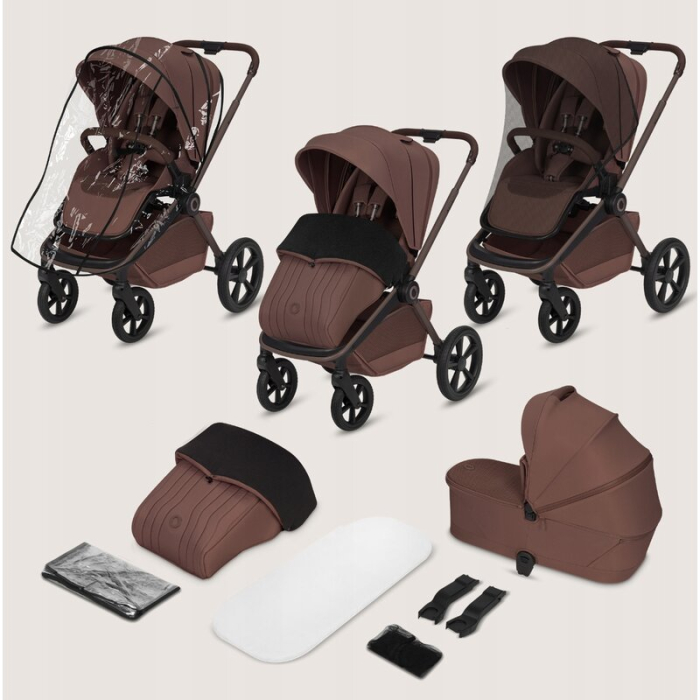 Carucior 3 in 1, Lionelo, Freya, Cu scoica ADAC, Landou si salteluta ventilate, Pliabil, Reglare spatar in 3 pozitii, Suport de picioare in 4 pozitii, Maner reglabil in 3 pozitii, Sustine 22 kg, Cu ac [5]