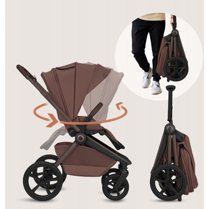 Carucior 3 in 1, Lionelo, Freya, Cu scoica ADAC, Landou si salteluta ventilate, Pliabil, Reglare spatar in 3 pozitii, Suport de picioare in 4 pozitii, Maner reglabil in 3 pozitii, Sustine 22 kg, Cu ac [32]