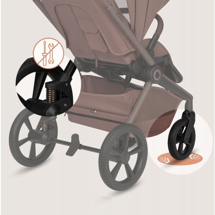 Carucior 3 in 1, Lionelo, Freya, Cu scoica ADAC, Landou si salteluta ventilate, Pliabil, Reglare spatar in 3 pozitii, Suport de picioare in 4 pozitii, Maner reglabil in 3 pozitii, Sustine 22 kg, Cu ac [35]