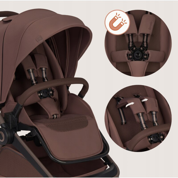 Carucior 3 in 1, Lionelo, Freya, Cu scoica ADAC, Landou si salteluta ventilate, Pliabil, Reglare spatar in 3 pozitii, Suport de picioare in 4 pozitii, Maner reglabil in 3 pozitii, Sustine 22 kg, Cu ac [33]