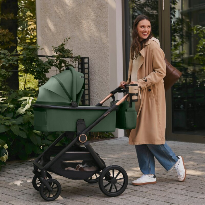 Carucior 3 in 1, Lionelo, Layla, Pana la 22 kg, Cadru aluminiu, Cu landou intarit si salteluta din spuma AirDots, Cu scoica auto testata ADAC, Reversibil, Cu ventilatie 3D, Cu accesorii, EN1888-1, EN1 [31]