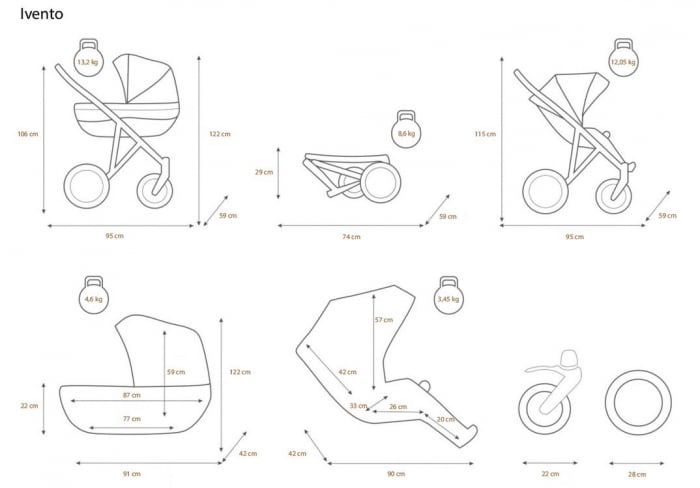 Carucior 3in1 Ivento Premium Kunert [51]