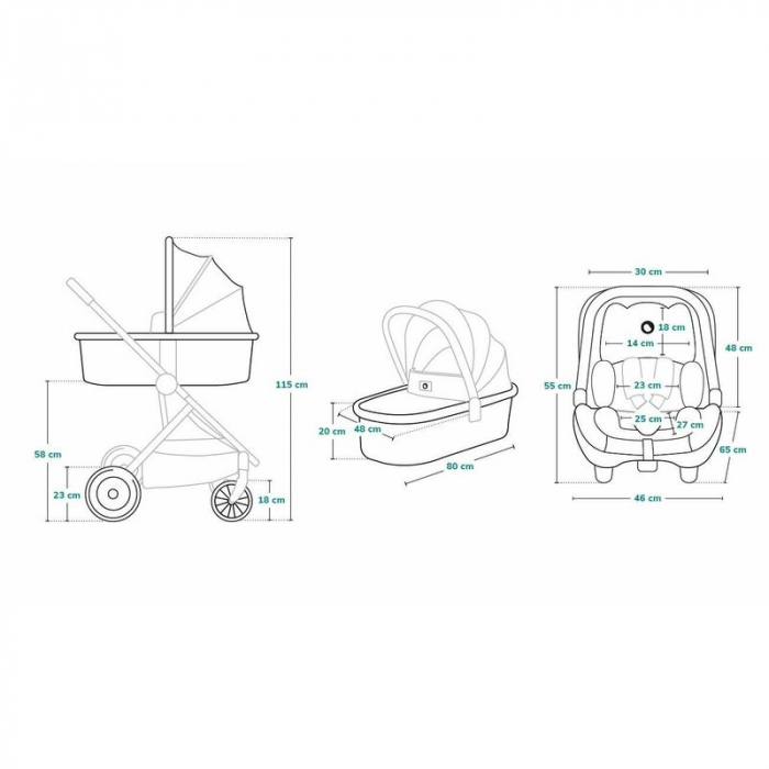 Carucior compact Amber 3 in 1 - Lionelo [58]