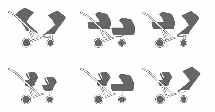 Carucior gemeni Kunert Booster 3 in 1 [21]