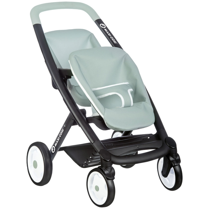 Carucior pentru papusi Smoby Maxi Cosi Twin albastru [1]