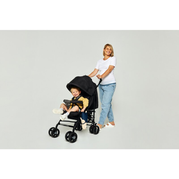 Carucior sport compact, Lionelo, Irma, Pliere tip umbrela, 6- 36 luni, Pana la 15 kg, Gri/Negru [22]