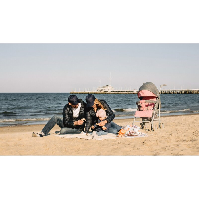 Carucior sport compact, Lionelo, Irma, Pliere tip umbrela, 6- 36 luni, Pana la 15 kg, Gri/Negru [27]