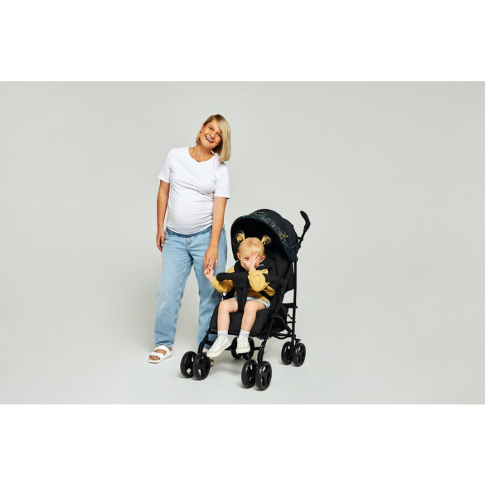 Carucior sport compact, Lionelo, Irma, Pliere tip umbrela, 6- 36 luni, Pana la 15 kg, Gri/Negru [15]