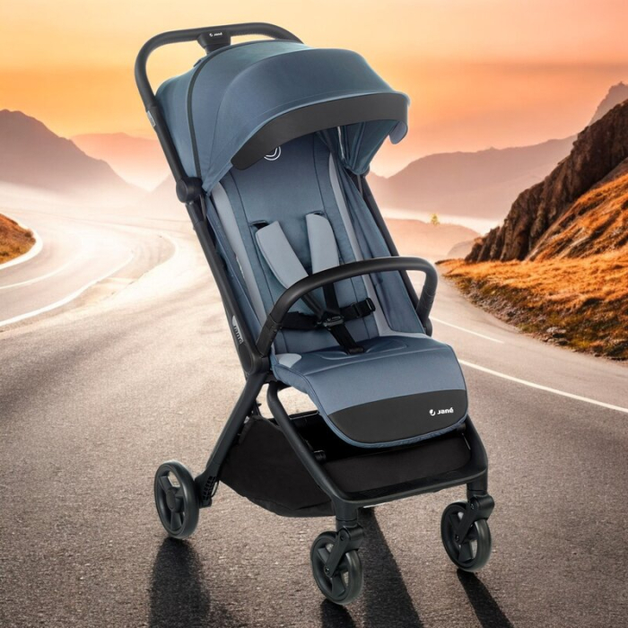 Carucior sport, Jane, Clap, Sistem compact de pliere care permite transportul caruciorului la bordul aeronavei, Cadru din aluminium, De la nastere pana la 26Kg, Seal [3]