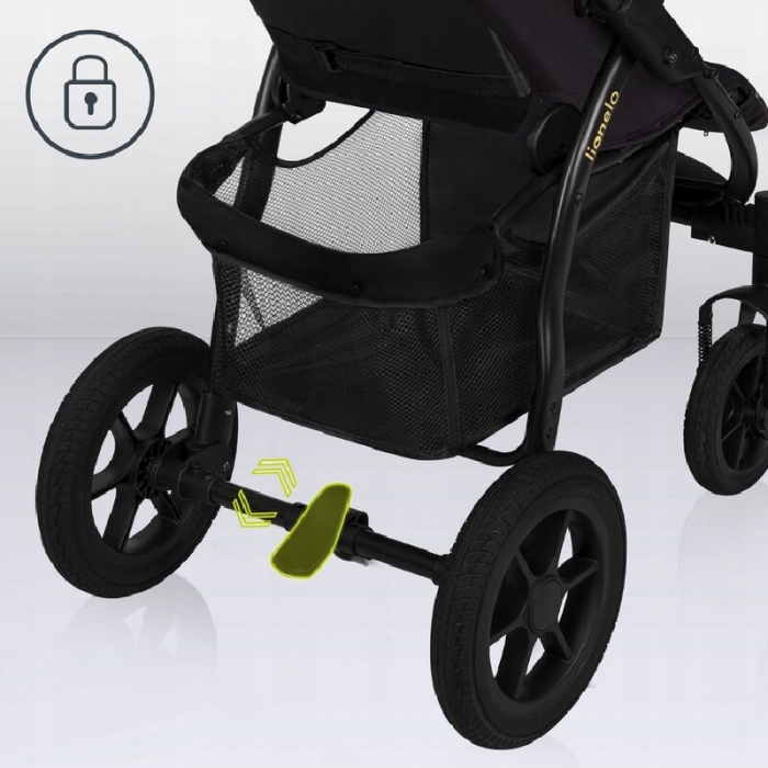 Carucior sport Lionelo Annet Tour Golden Moments Editie Limitata Negru [48]