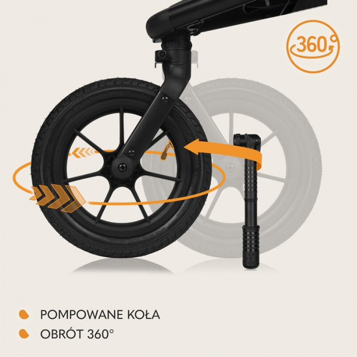 Carucior sport Lionelo Azura cu 3 roti cu baldachin XXL impermeabil [31]