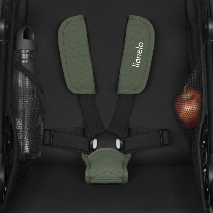 Carucior sport Lionelo Azura cu 3 roti cu baldachin XXL impermeabil [14]