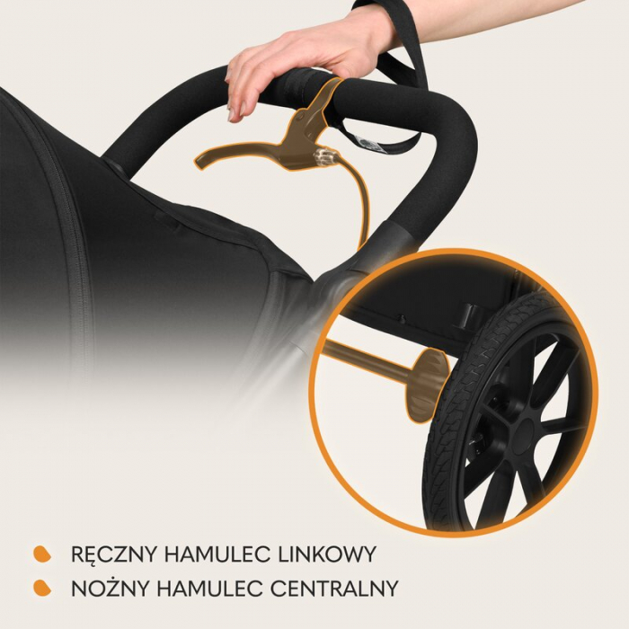 Carucior sport Lionelo Azura cu 3 roti cu baldachin XXL impermeabil [35]