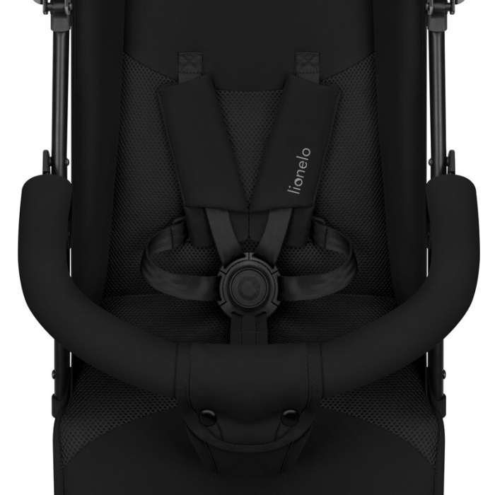 Carucior sport, Lionelo, Elia, Cu plasa de tantari, Suport de picioare reglabil, Spatar ajustabil in 4 pozitii, Capotina XXL, Pliere tip umbrela, Capacitate 15 kg, 6 luni+, EN 1888, Negru [12]