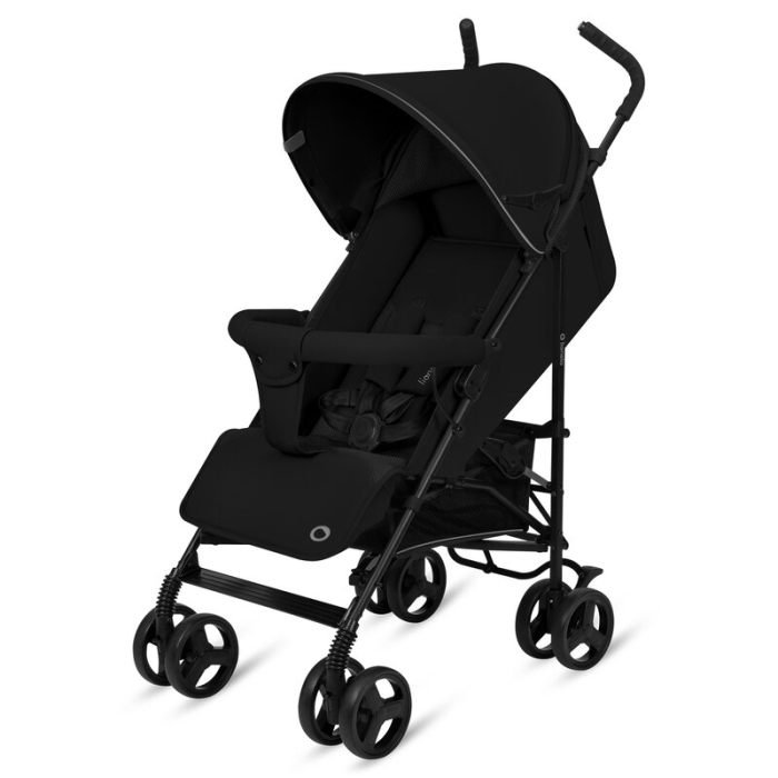 Carucior sport, Lionelo, Elia, Cu plasa de tantari, Suport de picioare reglabil, Spatar ajustabil in 4 pozitii, Capotina XXL, Pliere tip umbrela, Capacitate 15 kg, 6 luni+, EN 1888, Negru [5]
