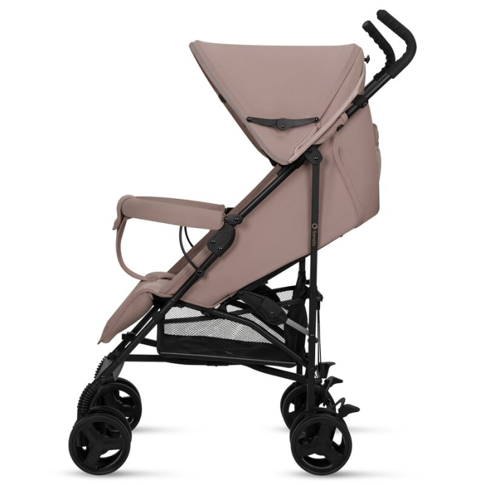 Carucior sport, Lionelo, Elia, Cu plasa de tantari, Suport de picioare reglabil, Spatar ajustabil in 4 pozitii, Capotina XXL, Pliere tip umbrela, Capacitate 15 kg, 6 luni+, EN 1888, Bej Taupe [6]