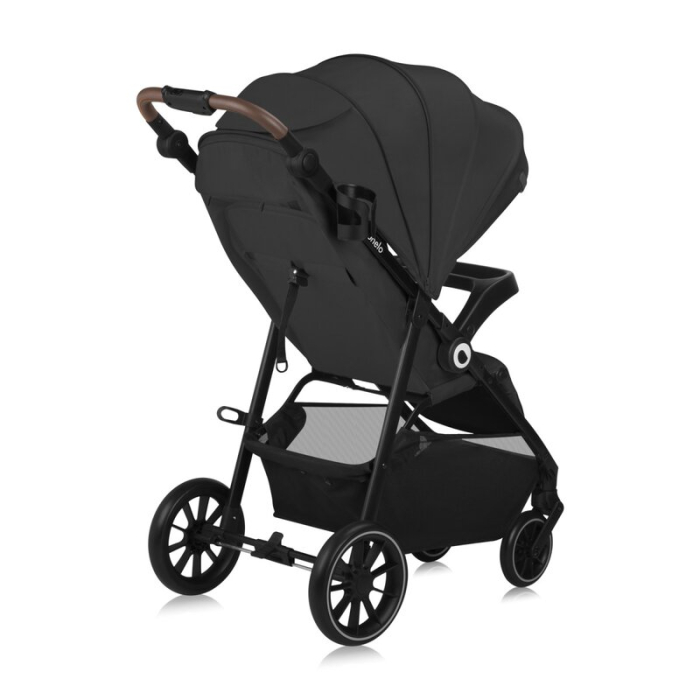 Carucior sport, Lionelo, Emma One, cu tavita, Suport pahar, Plasa de tantari, Roti EVA, Maner reglabil, Pana la 22 kg, 6 luni+, Gri [15]