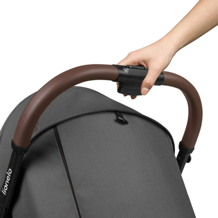 Carucior sport, Lionelo, Ingrid, Capotina impermeabila cu filtru UPF50+, Pana la 22 Kg, Sistem pentru pliere automata, 6 luni+, Gri [17]