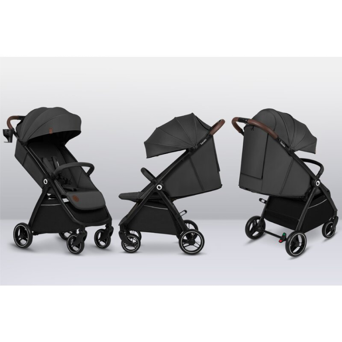 Carucior sport, Lionelo, Ingrid, Capotina impermeabila cu filtru UPF50+, Pana la 22 Kg, Sistem pentru pliere automata, 6 luni+, Gri [20]