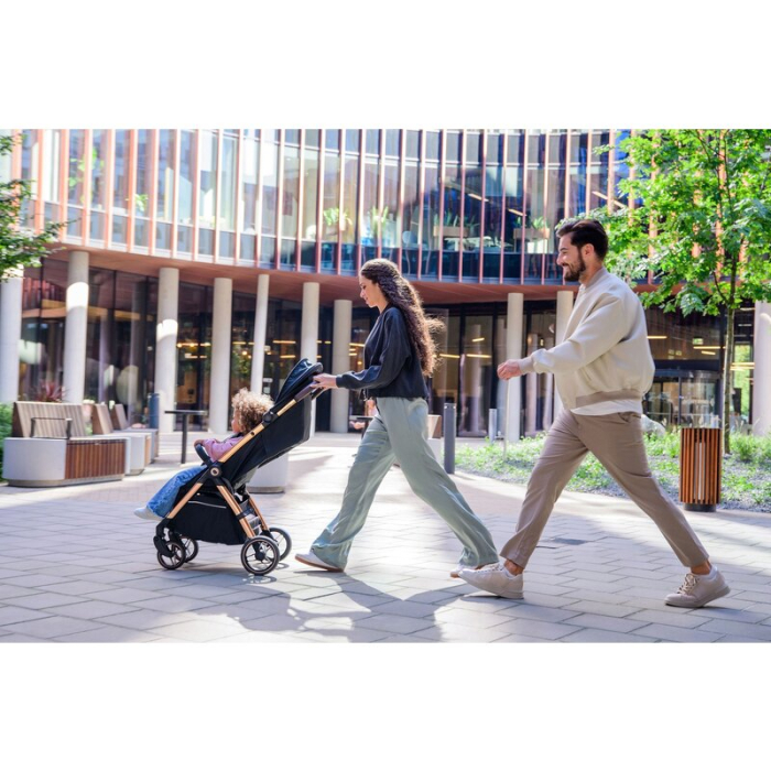 Carucior sport, Lionelo, Ingrid, Capotina impermeabila cu filtru UPF50+, Pana la 22 Kg, Sistem pentru pliere automata, 6 luni+, Roz [21]