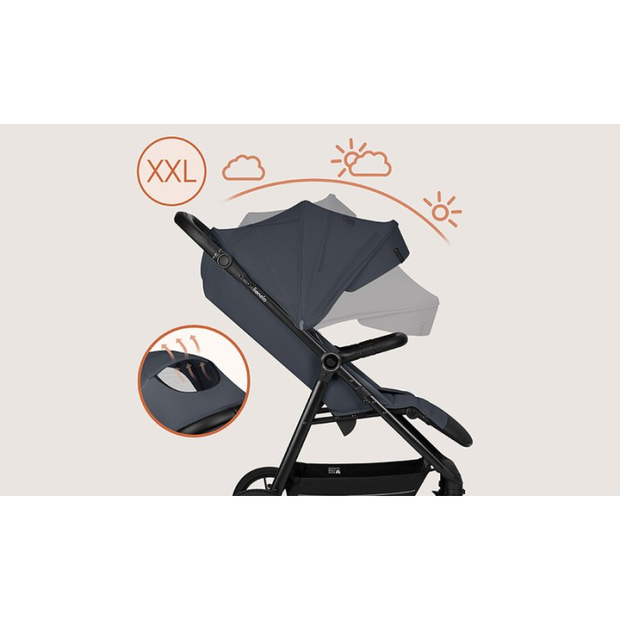 Carucior sport, Lionelo, Iva, Sustine 22 kg, 6 luni+, Gri [17]