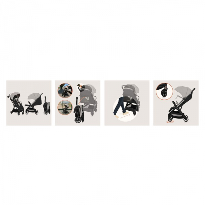 Carucior sport Lionelo Julie Air cu greutate redusa - 7.5 kg [24]