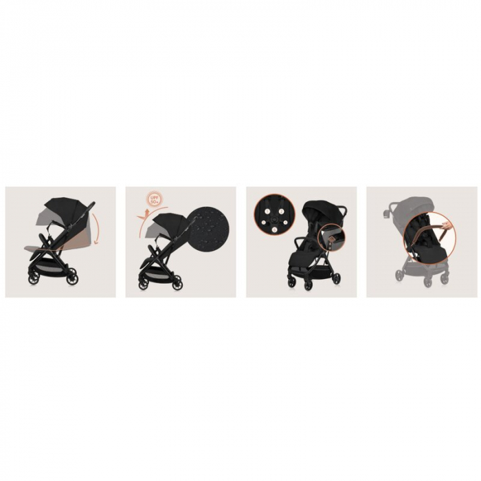 Carucior sport Lionelo Julie Air cu greutate redusa - 7.5 kg [16]