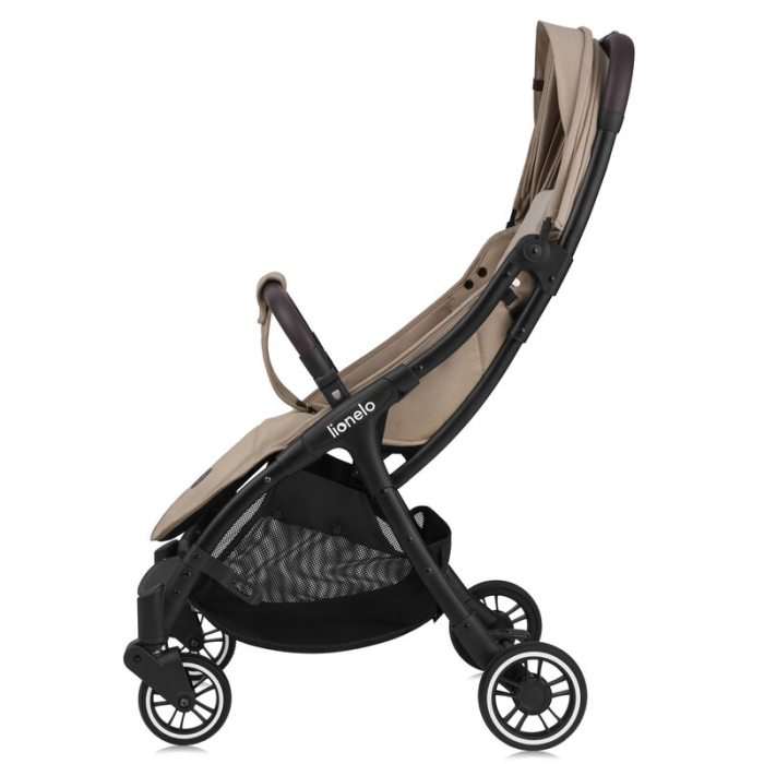 Carucior sport, Lionelo, Julie One, Cadru din aluminiu, 0-22 kg, Pliere compacta pentru avion, Bej [7]