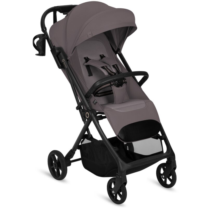 Carucior sport, Lionelo, Tansi, Pliere automata, Ultracompact, Manevrare cu o mana, Roti cu tehnologie GravelTech, Spatar si suport picioare reglabile, 6-48 luni, Sustine 22 kg, Bej Taupe [15]