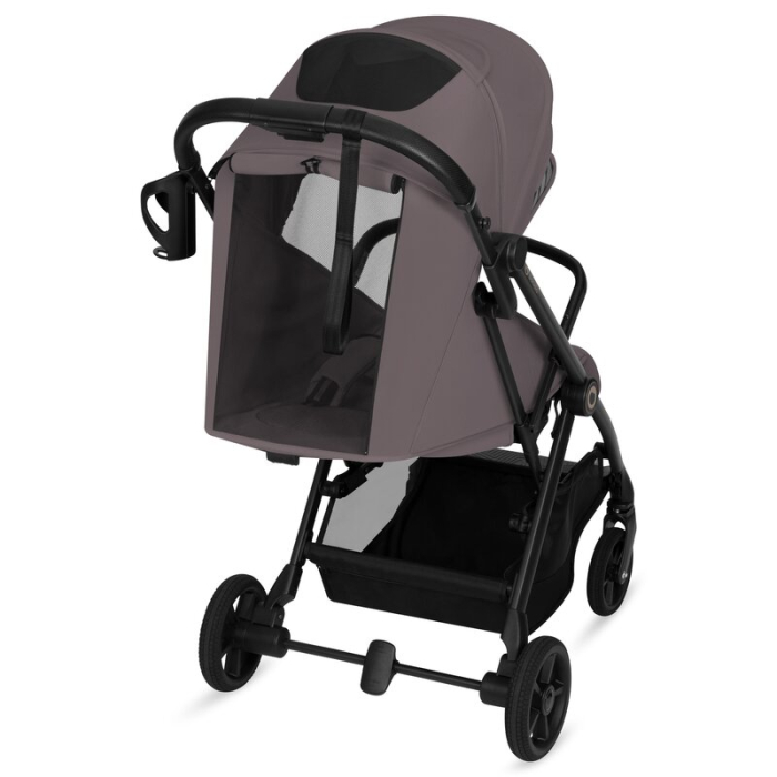 Carucior sport, Lionelo, Tansi, Pliere automata, Ultracompact, Manevrare cu o mana, Roti cu tehnologie GravelTech, Spatar si suport picioare reglabile, 6-48 luni, Sustine 22 kg, Bej Taupe [9]