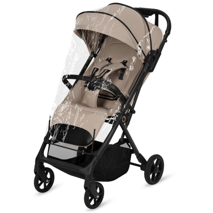 Carucior sport, Lionelo, Tansi, Pliere automata, Ultracompact, Manevrare cu o mana, Roti cu tehnologie GravelTech, Spatar si suport picioare reglabile, 6-48 luni, Sustine 22 kg, Bej [7]