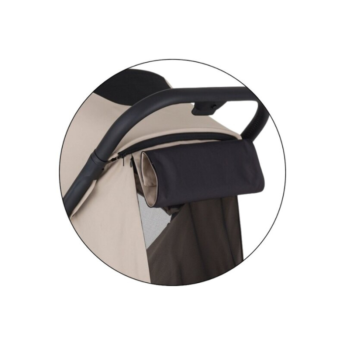 Carucior sport, Petite&Mars, Flip, Pliere compacta cu o mana, Spatar reglabil pana la pozitie de somn, Suport picioare reglabil, Copertina extensibila cu protectie UPF50+, Pana la 22 kg, 0 luni+, Bej [16]