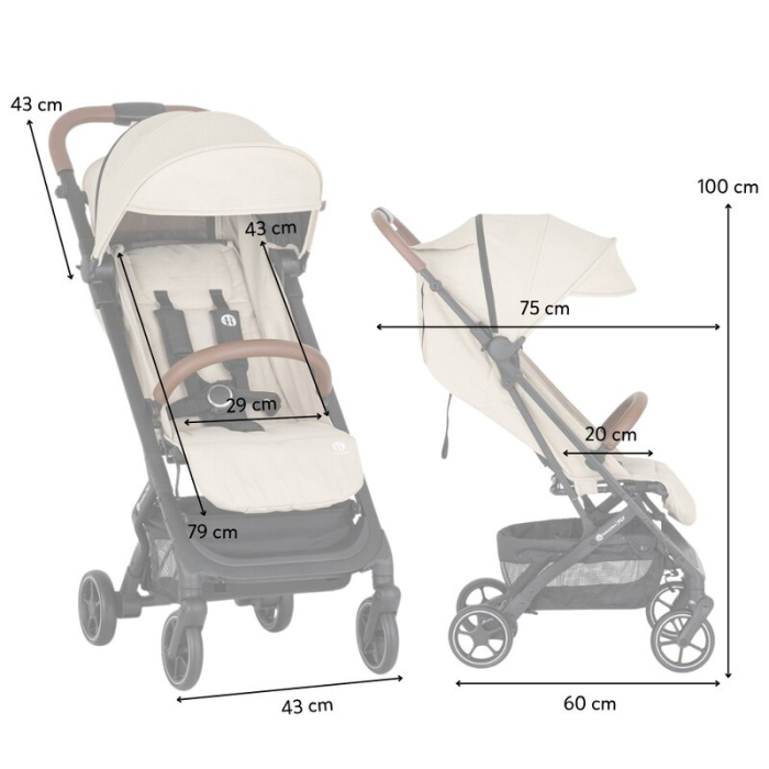 Carucior sport, Petite&Mars, Fly, Pliere compacta, Spatar reglabil pana la pozitie de somn, Suport picioare reglabil, Copertina extensibila cu protectie UPF40+, Suport pahar inclus, Pana la 22 kg, 0 l [8]