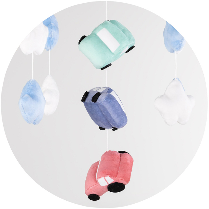 Carusel muzical pentru patut cu proiector Chipolino Cars [2]