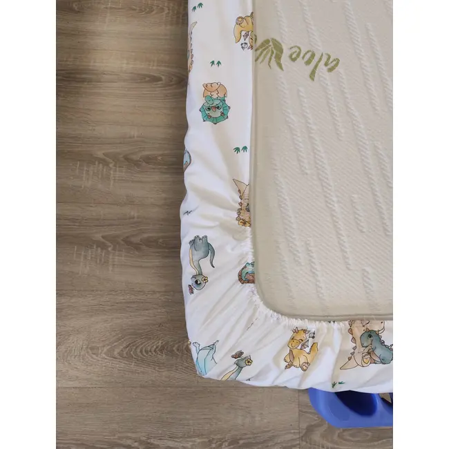 Cearsaf cu elastic din bumbac ranforce Forest pentru patut/saltea de 170 x 70 cm [2]