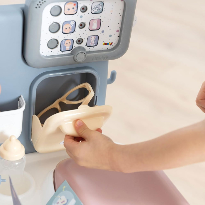 Centru de ingrijire pentru papusi Smoby Baby Care Center albastru cu accesorii [7]