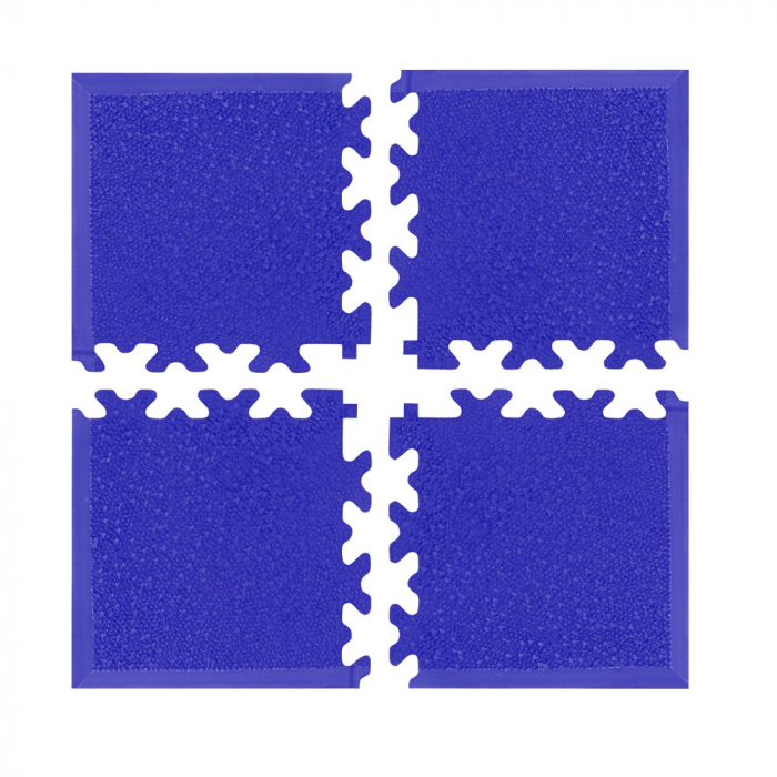 Colt covor de protectie puzzle inSPORTline Simple Albastru - 4 bucati [2]