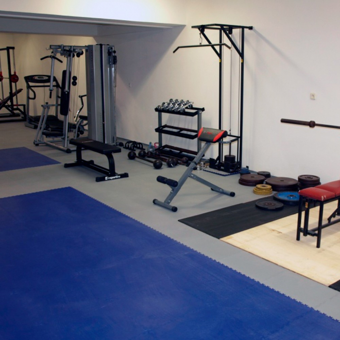 Colt covor de protectie puzzle inSPORTline Simple Rosu - 4 bucati [11]