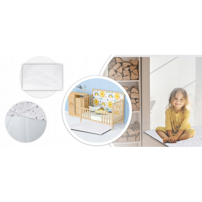 Cort de joaca pentru copii cu salteluta si 3 pernite Nukido 116 x 116 x 165 cm - Gri [6]