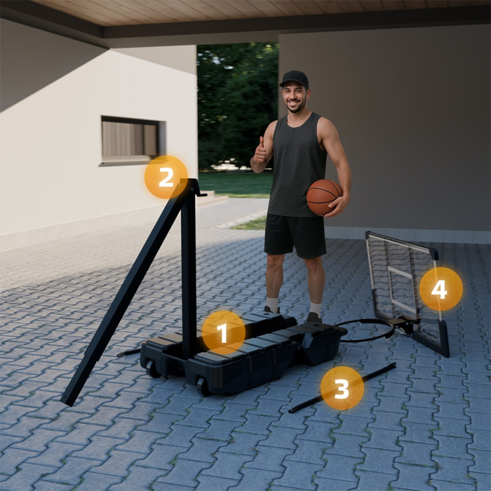 Cos baschet portabil pliabil inSPORTline Tifton [9]