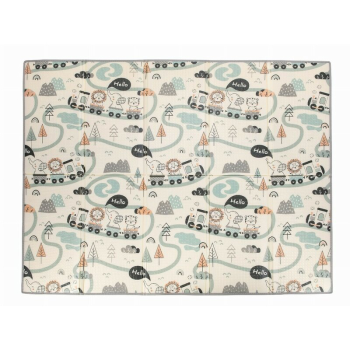 Covoras de joaca, FreeON, Magic Road, cu doua fete, Pliabil, Protectie impotriva loviturilor, 200 x 150 cm, cu Imprimeu pe ambele parti, 0 luni+, Multicolor [3]